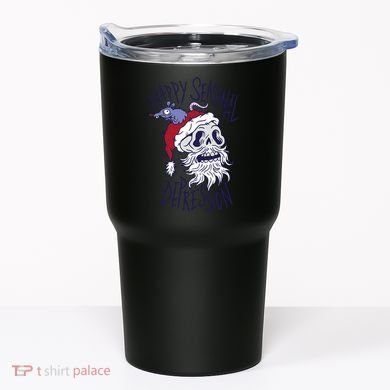 Happy Seasonal Depression Santa Tumbler