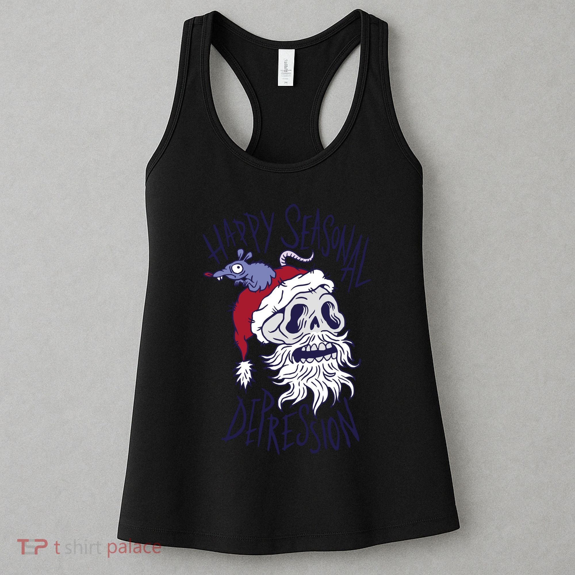 Happy Seasonal Depression Santa Women's Tank Top