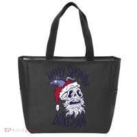 Happy Seasonal Depression Santa Tote Bag thumb 0