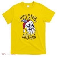 Happy Seasonal Depression Santa T-Shirt thumb 0