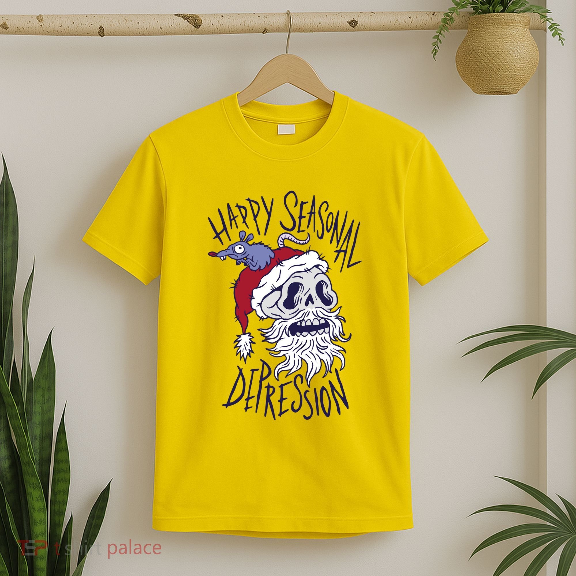 Happy Seasonal Depression Santa T-Shirt