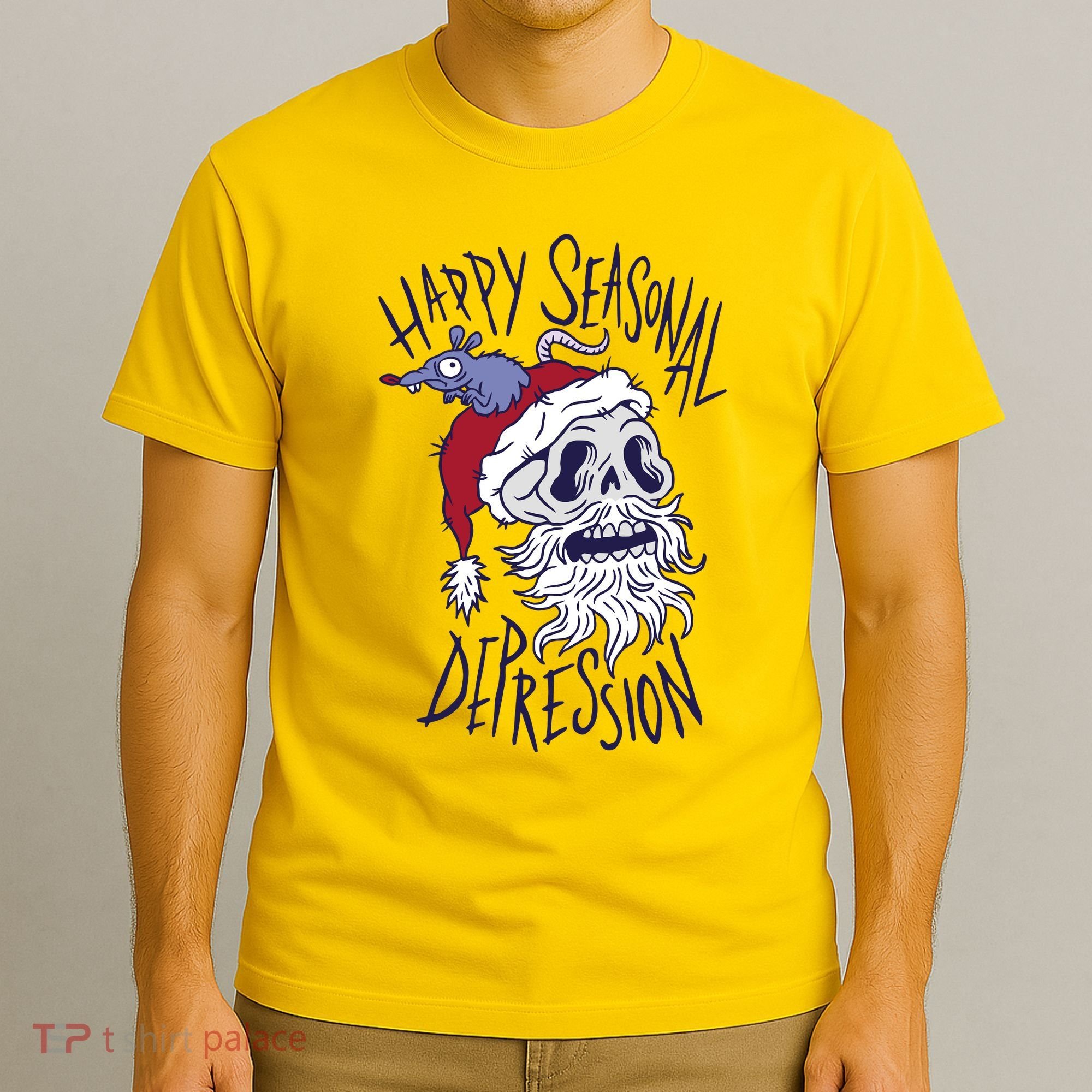 Happy Seasonal Depression Santa T-Shirt