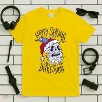 Happy Seasonal Depression Santa T-Shirt thumb 5