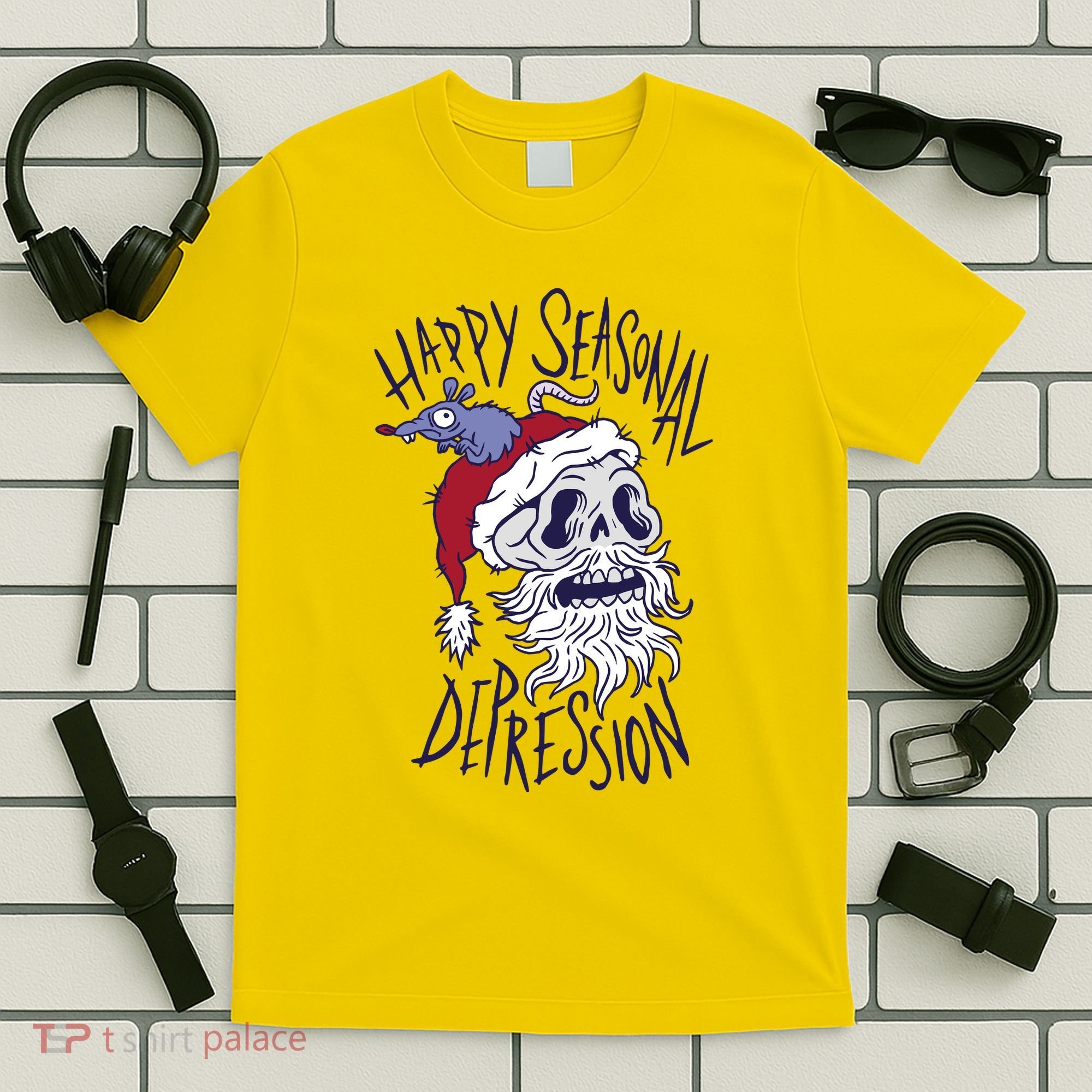 Happy Seasonal Depression Santa T-Shirt