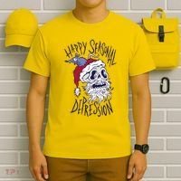Happy Seasonal Depression Santa T-Shirt thumb 6