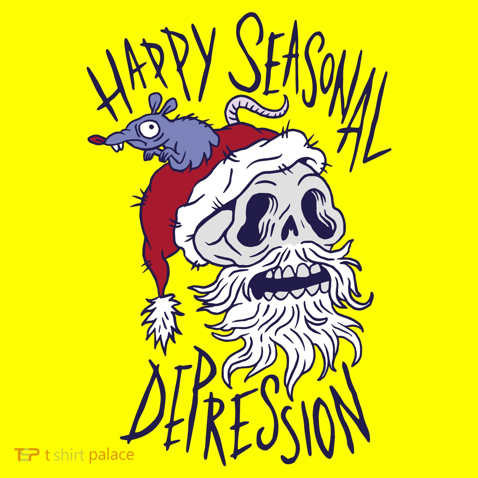 Happy Seasonal Depression Santa Baby Bodysuit