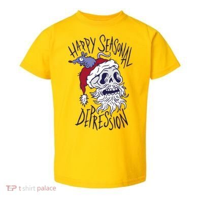 Happy Seasonal Depression Santa Toddler T-Shirt