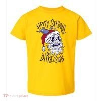 Happy Seasonal Depression Santa Toddler T-Shirt thumb 0