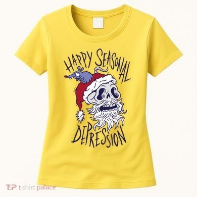 Happy Seasonal Depression Santa Women's T-Shirt