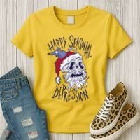 Happy Seasonal Depression Santa Women's T-Shirt thumb 3