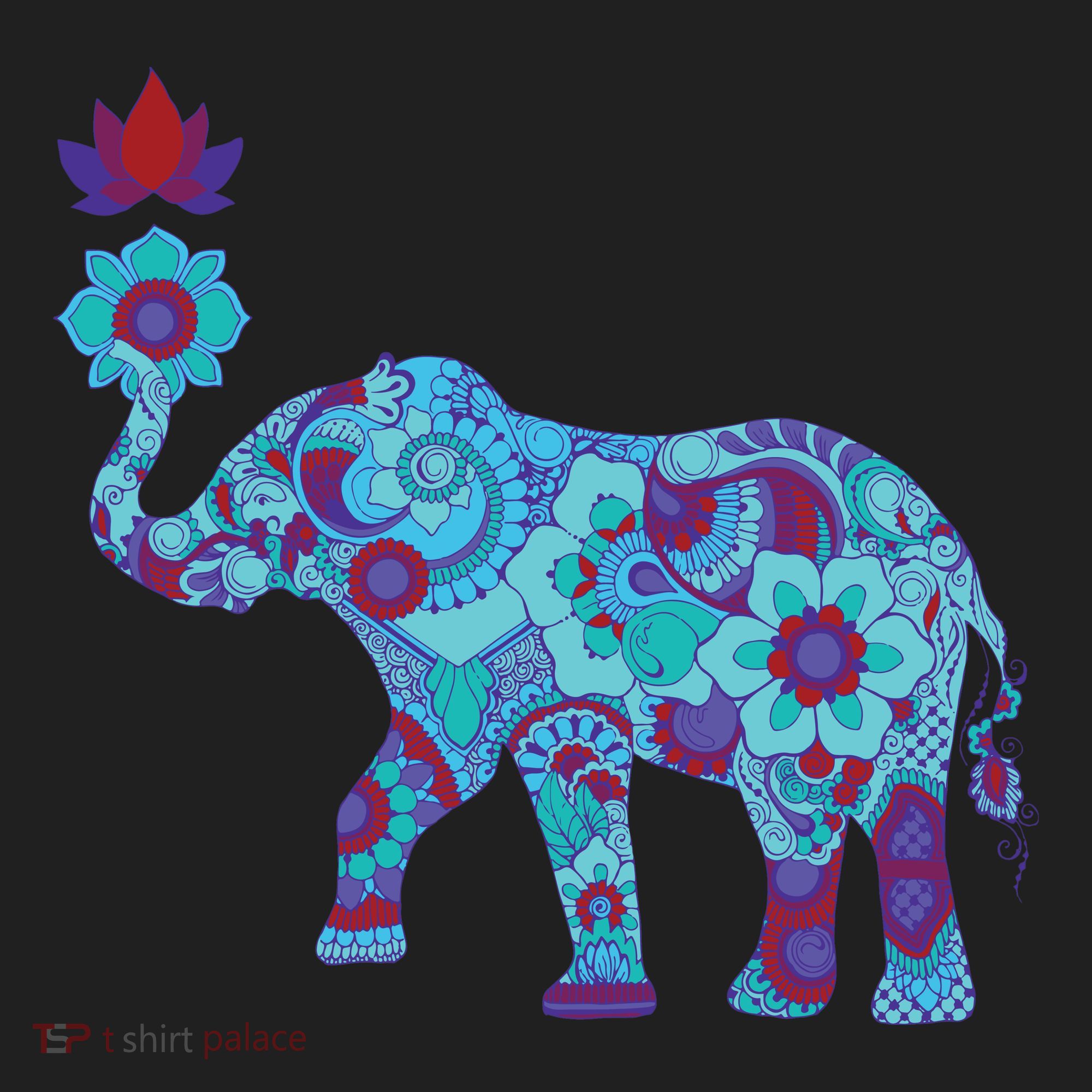 Henna Styled Elephant Lotus Flower Save The Elephants Beanie