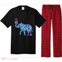 Henna Styled Elephant Lotus Flower Save The Elephants Pajama Set thumb 0