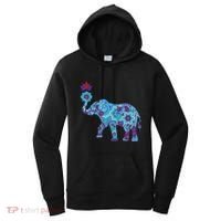 Henna Styled Elephant Lotus Flower Save The Elephants Women's Hoodie thumb 0