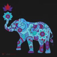 Henna Styled Elephant Lotus Flower Save The Elephants Women's Hoodie thumb 2