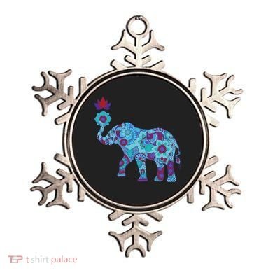 Henna Styled Elephant Lotus Flower Save The Elephants Ornament