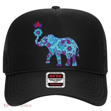 Henna Styled Elephant Lotus Flower Save The Elephants Hat