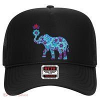 Henna Styled Elephant Lotus Flower Save The Elephants Hat thumb 0