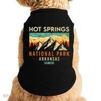 Hot Springs Est. 1921 Retro Arkansas National Park Doggie Tank thumb 0