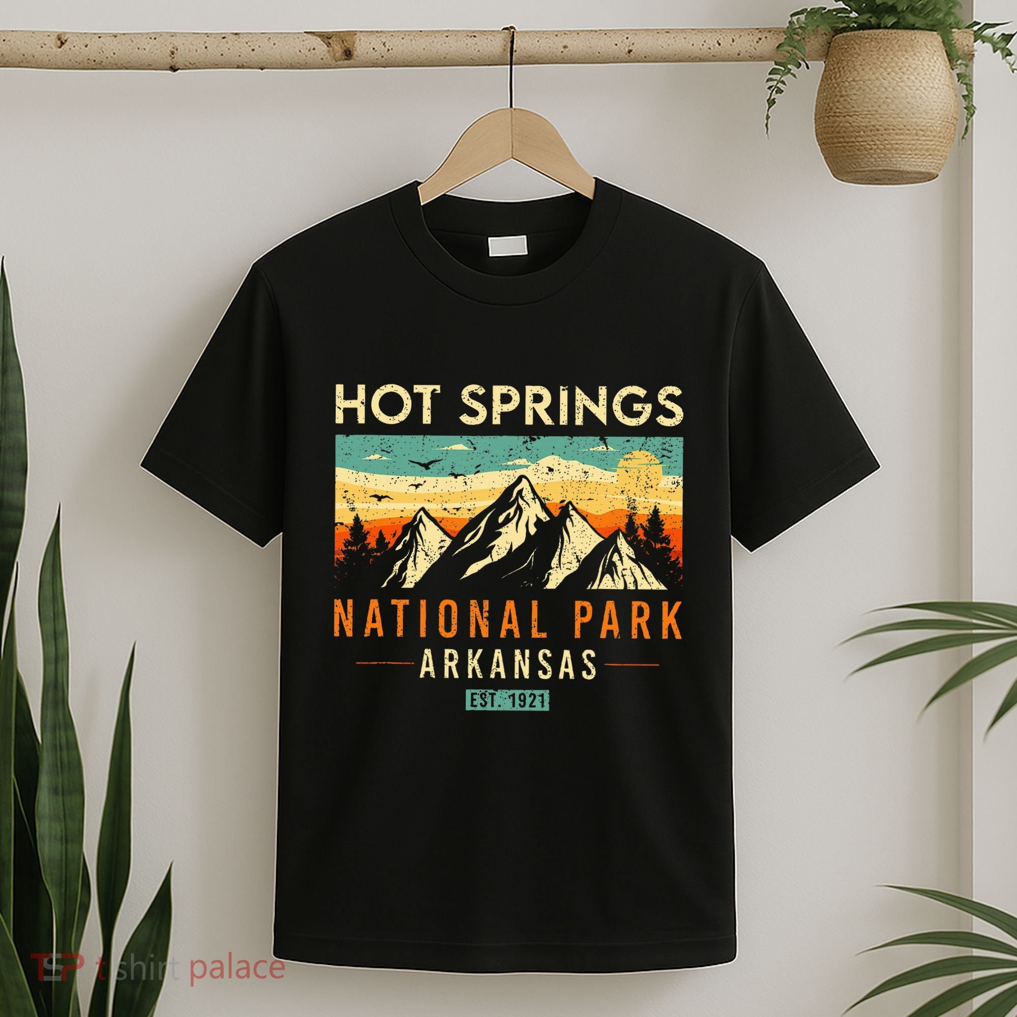 Hot Springs Est. 1921 Retro Arkansas National Park T-Shirt