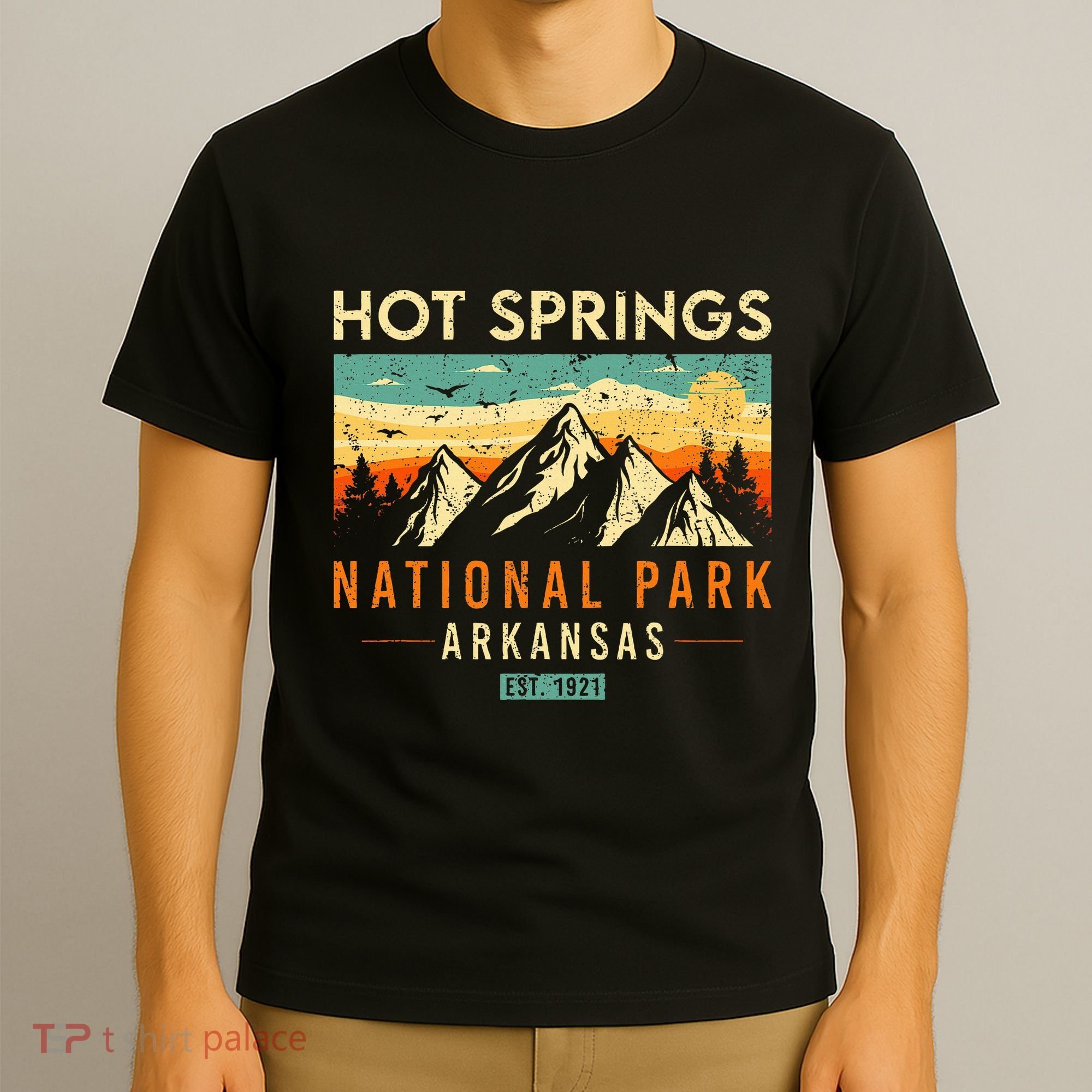 Hot Springs Est. 1921 Retro Arkansas National Park T-Shirt