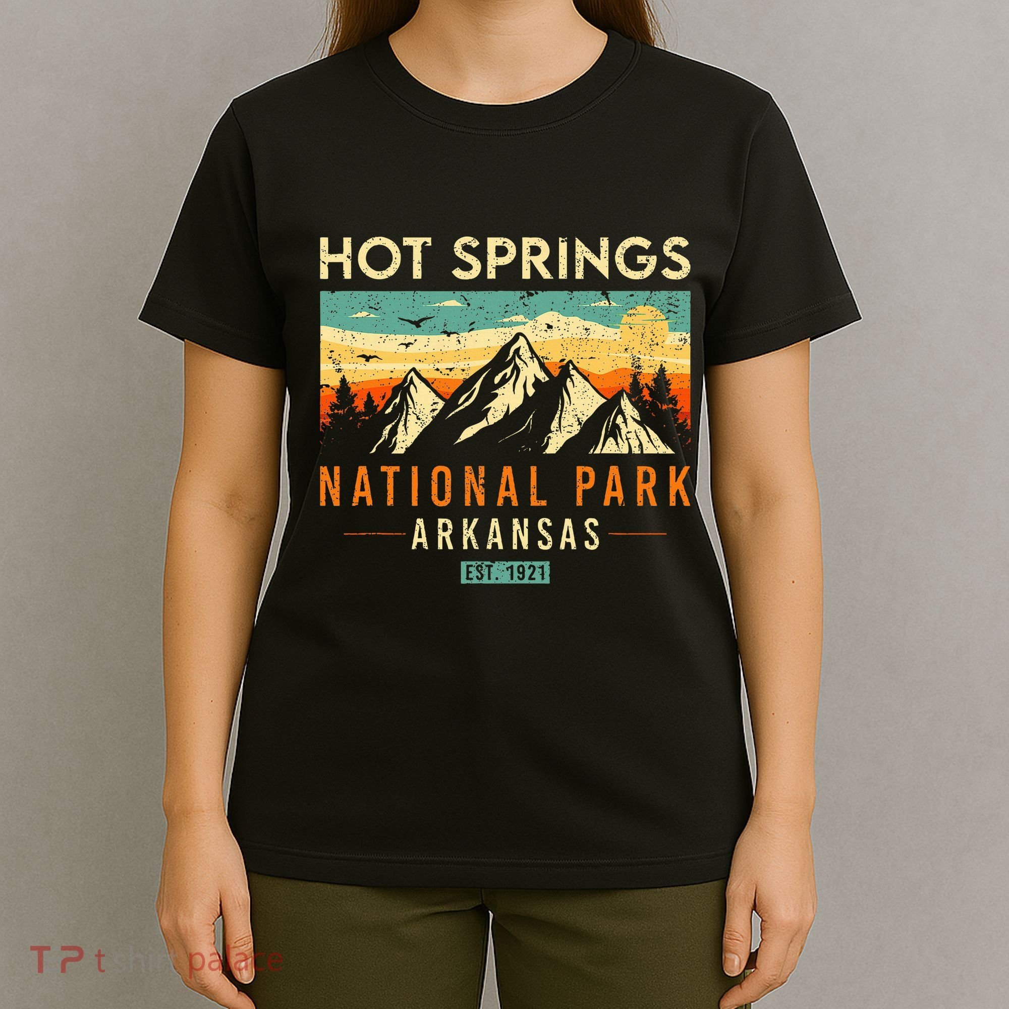 Hot Springs Est. 1921 Retro Arkansas National Park T-Shirt
