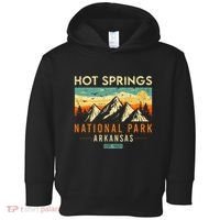 Hot Springs Est. 1921 Retro Arkansas National Park Toddler Hoodie thumb 0