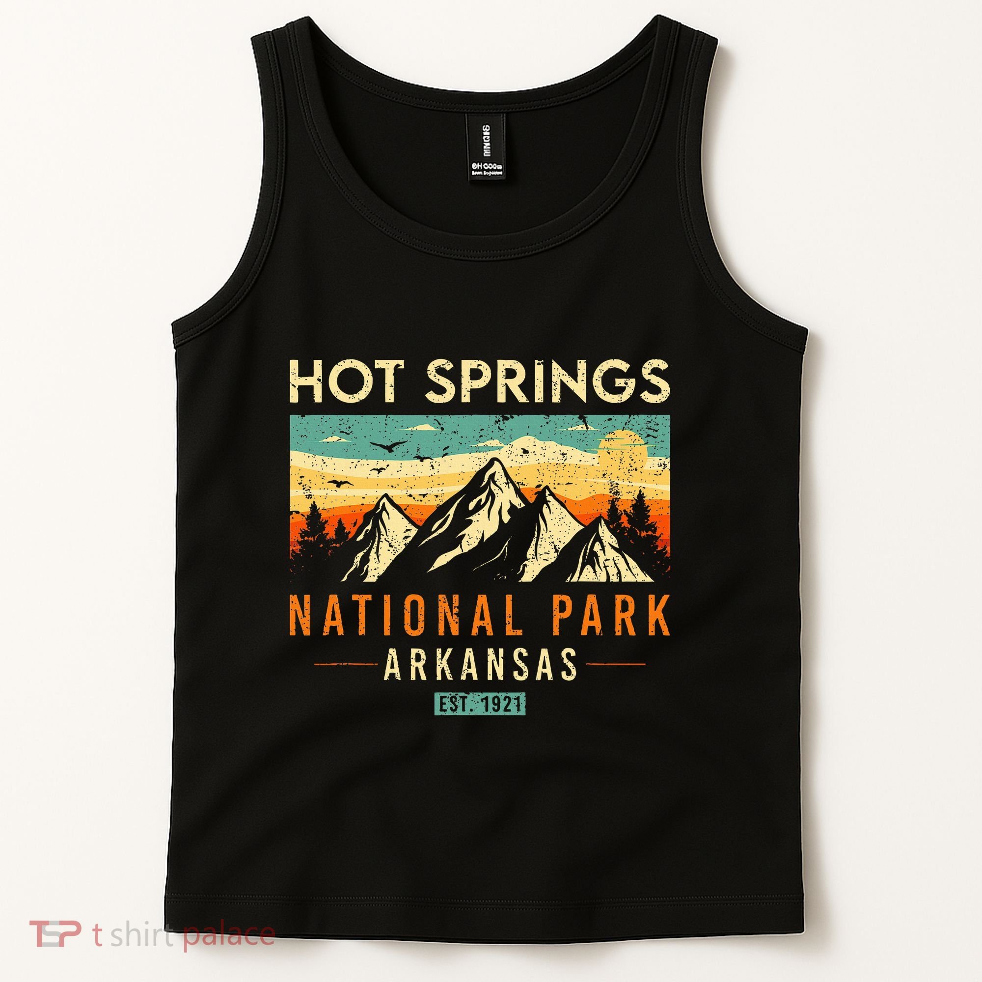 Hot Springs Est. 1921 Retro Arkansas National Park Tank Top