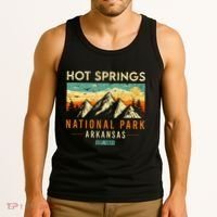 Hot Springs Est. 1921 Retro Arkansas National Park Tank Top thumb 3