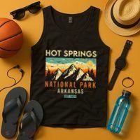 Hot Springs Est. 1921 Retro Arkansas National Park Tank Top thumb 4