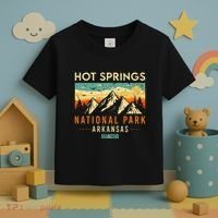 Hot Springs Est. 1921 Retro Arkansas National Park Toddler T-Shirt thumb 3