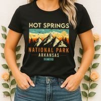 Hot Springs Est. 1921 Retro Arkansas National Park Women's T-Shirt thumb 2