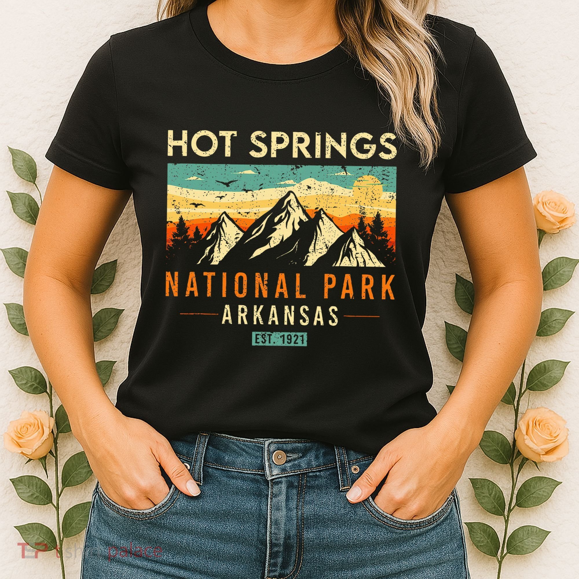 Hot Springs Est. 1921 Retro Arkansas National Park Women's T-Shirt