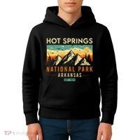 Hot Springs Est. 1921 Retro Arkansas National Park Kids Hoodie thumb 4