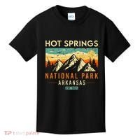 Hot Springs Est. 1921 Retro Arkansas National Park Kids T-Shirt thumb 0
