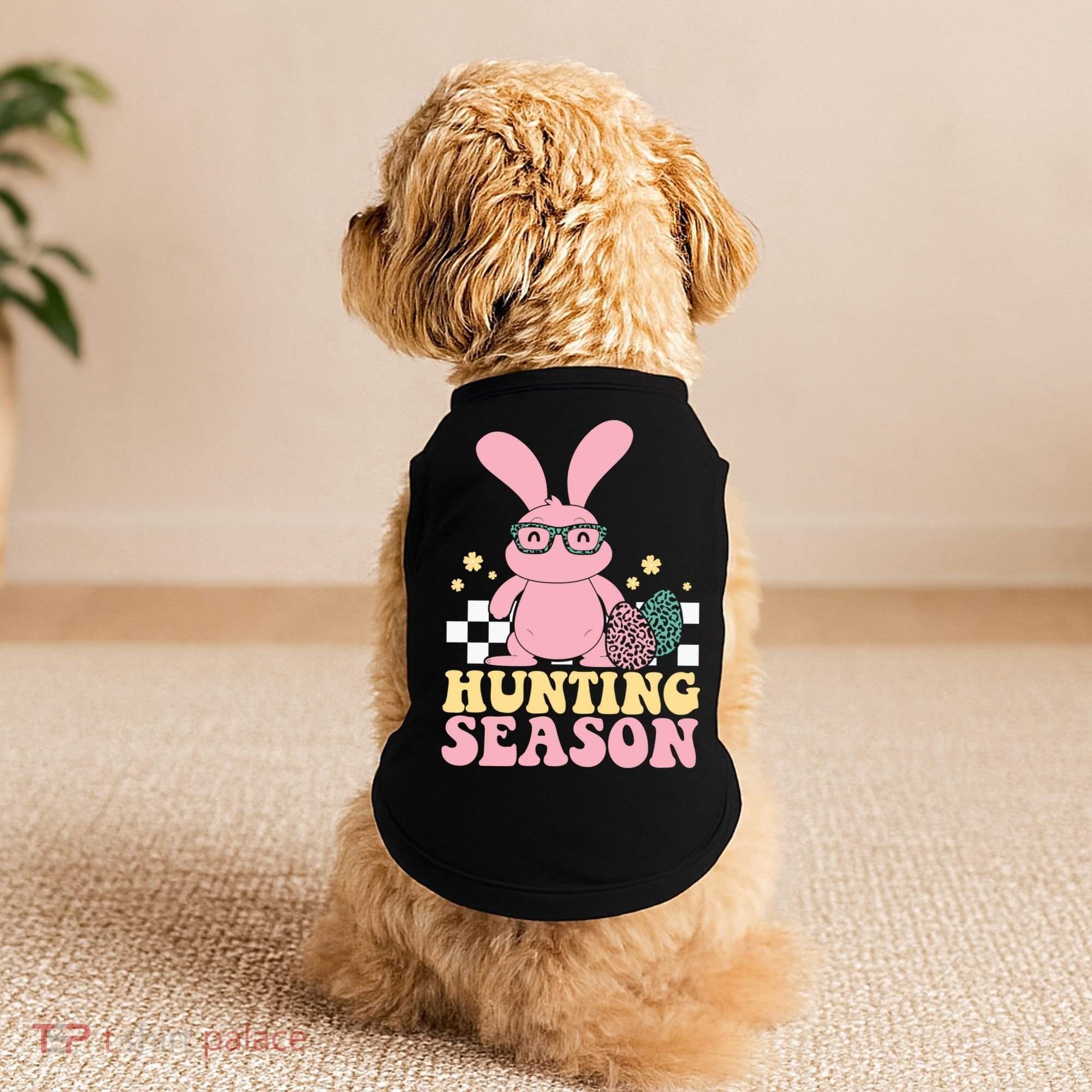 Hunting Season Easter Eggs Bunny Holiday Doggie Tank