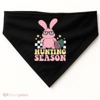 Hunting Season Easter Eggs Bunny Holiday USA-Made Doggie Bandana thumb 0