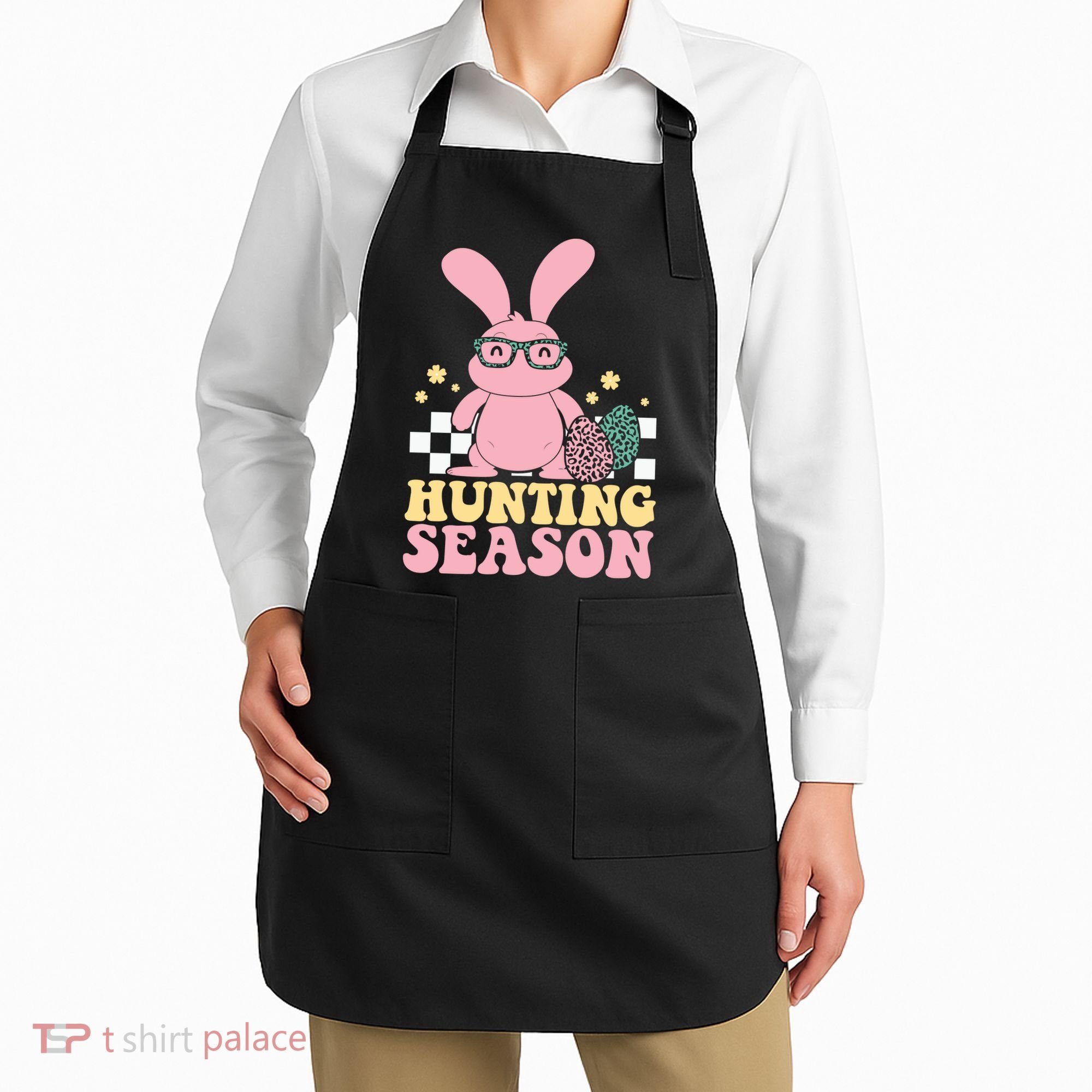 Hunting Season Easter Eggs Bunny Holiday Apron
