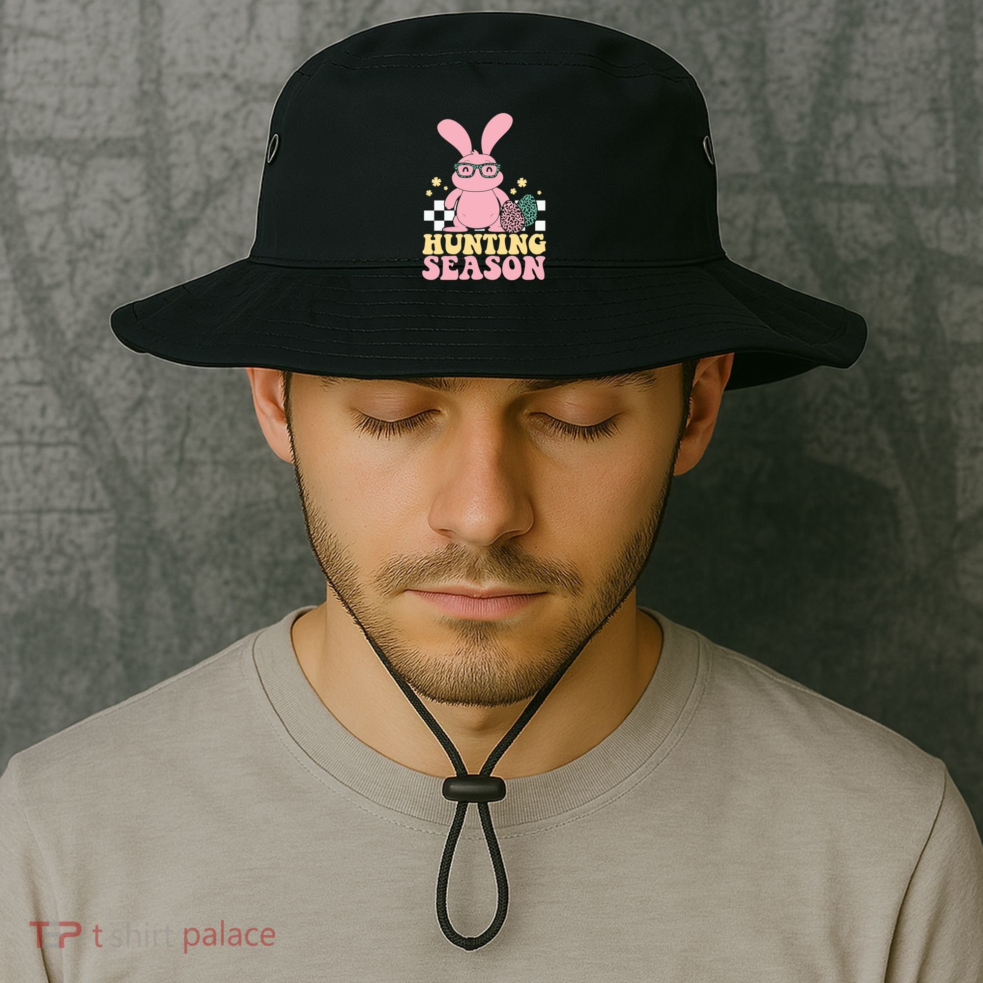 Hunting Season Easter Eggs Bunny Holiday Bucket Hat