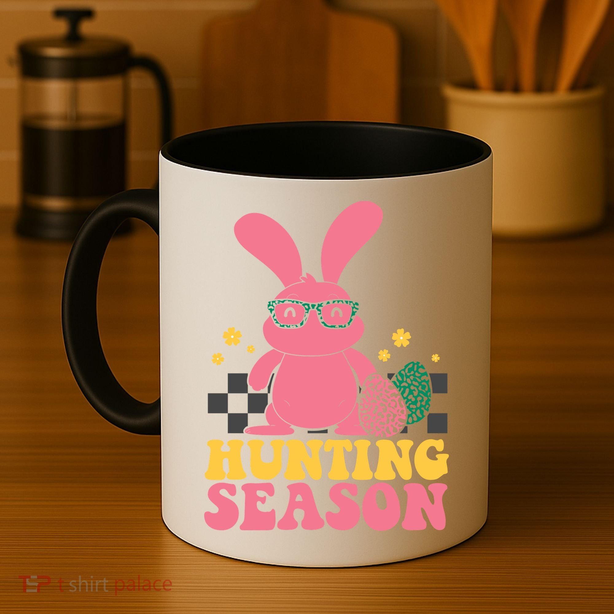 Hunting Season Easter Eggs Bunny Holiday Coffee Mug