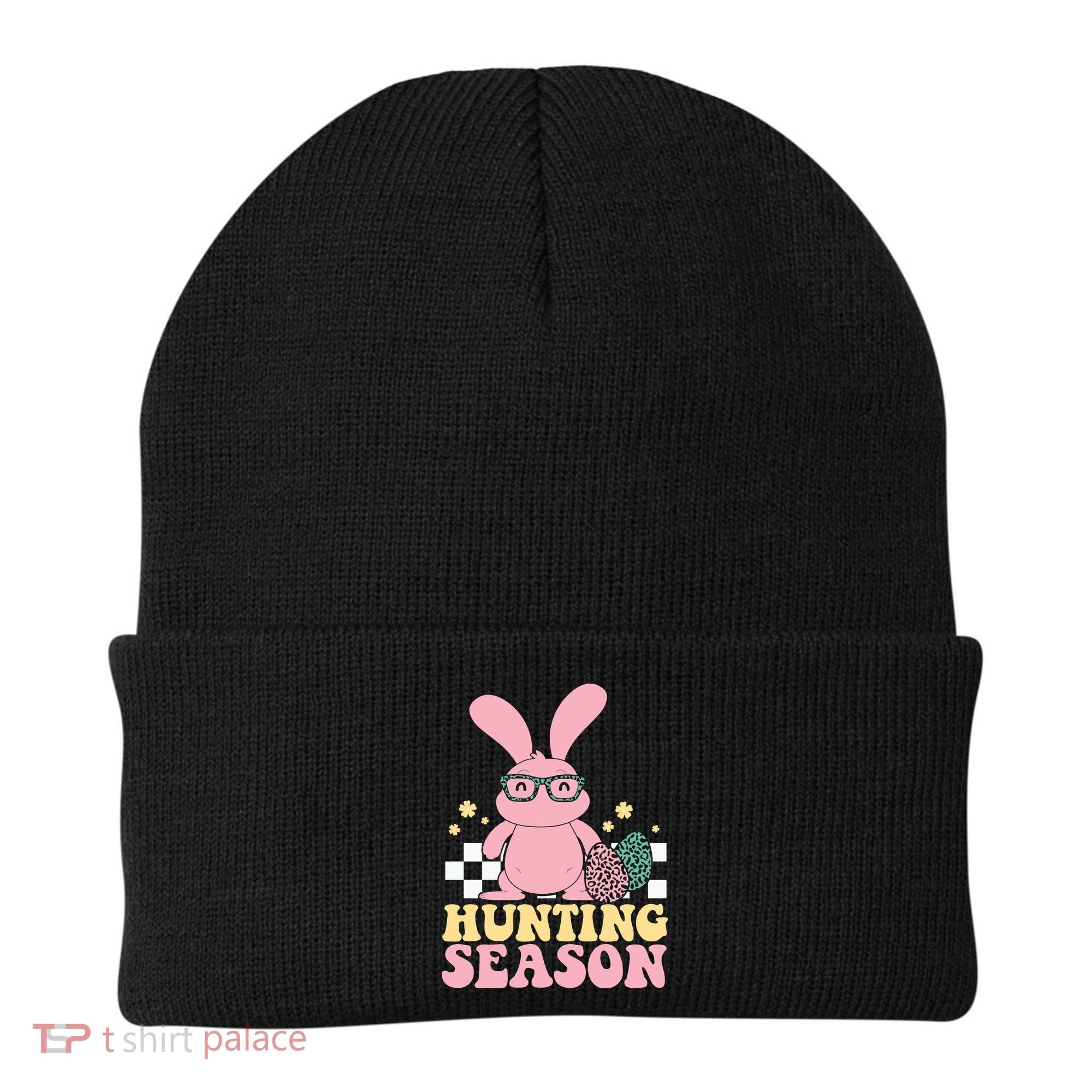 Hunting Season Easter Eggs Bunny Holiday Beanie