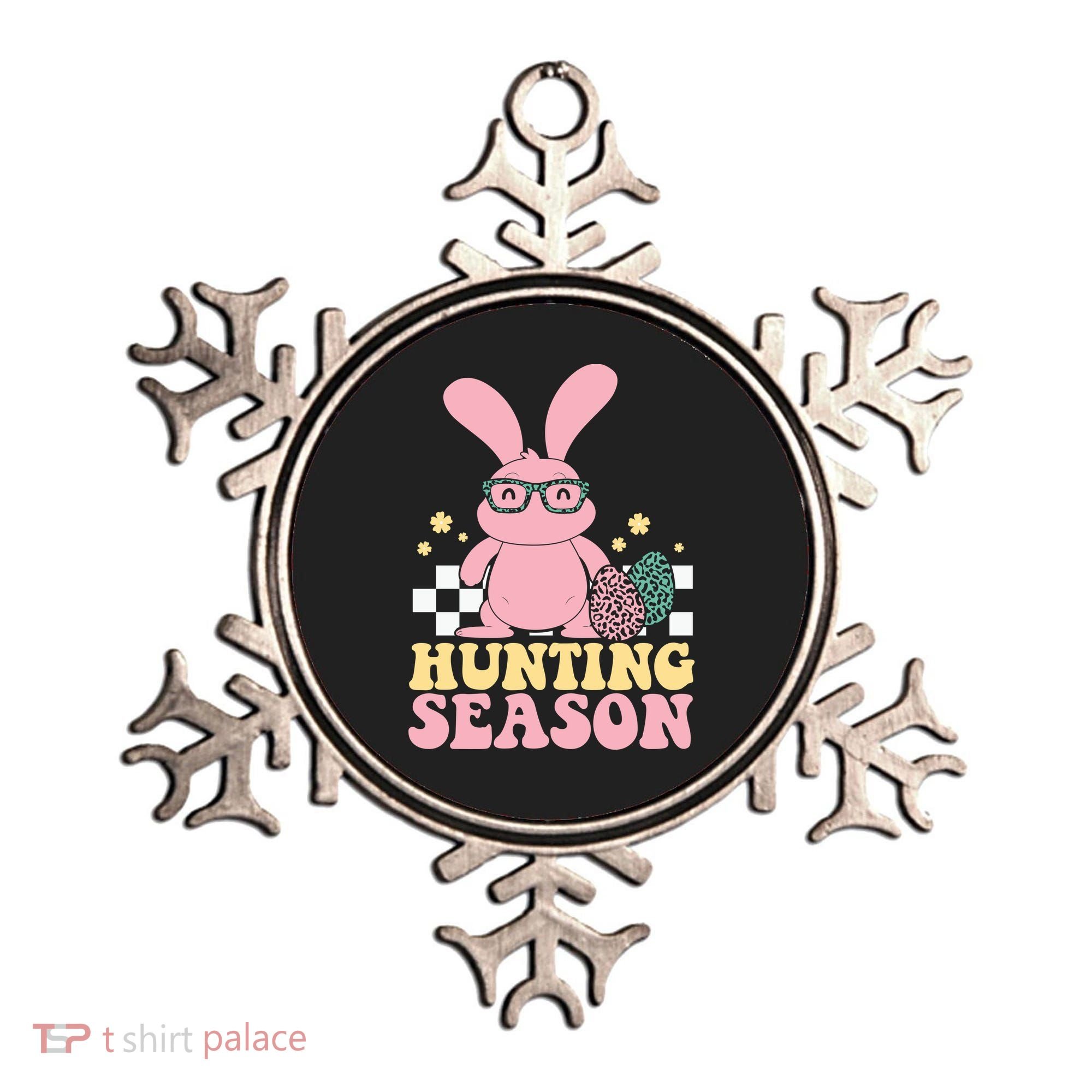 Hunting Season Easter Eggs Bunny Holiday Ornament