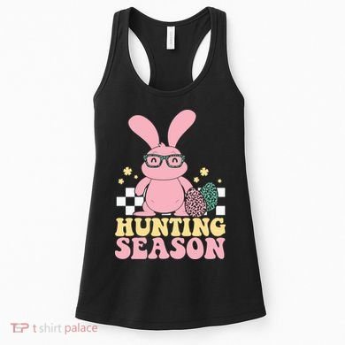 Hunting Season Easter Eggs Bunny Holiday Women's Tank Top