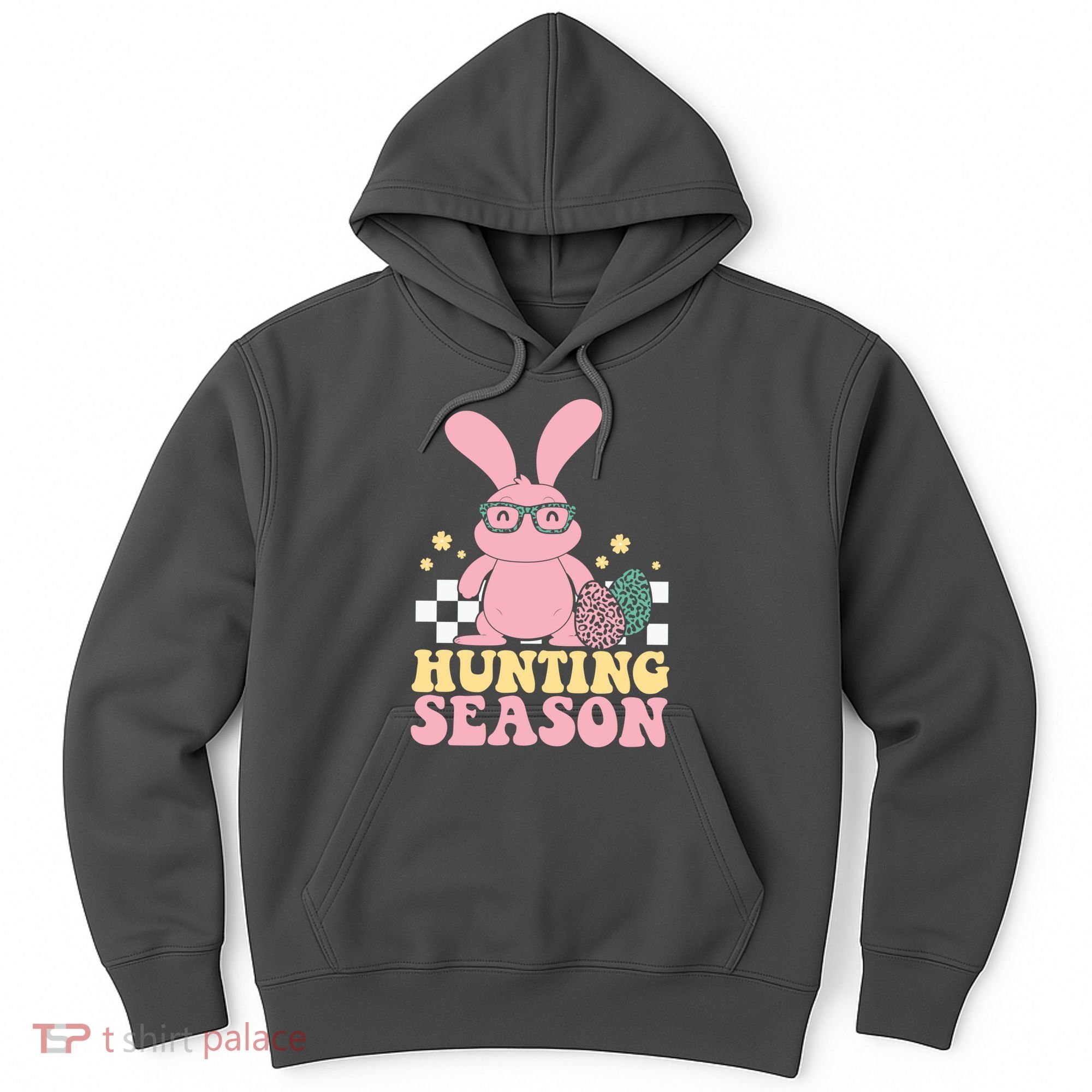 Hunting Season Easter Eggs Bunny Holiday Hoodie