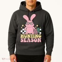 Hunting Season Easter Eggs Bunny Holiday Hoodie thumb 2