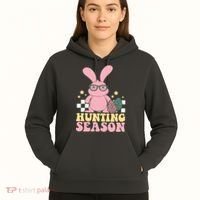 Hunting Season Easter Eggs Bunny Holiday Hoodie thumb 5