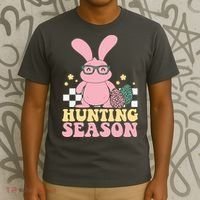 Hunting Season Easter Eggs Bunny Holiday T-Shirt thumb 3