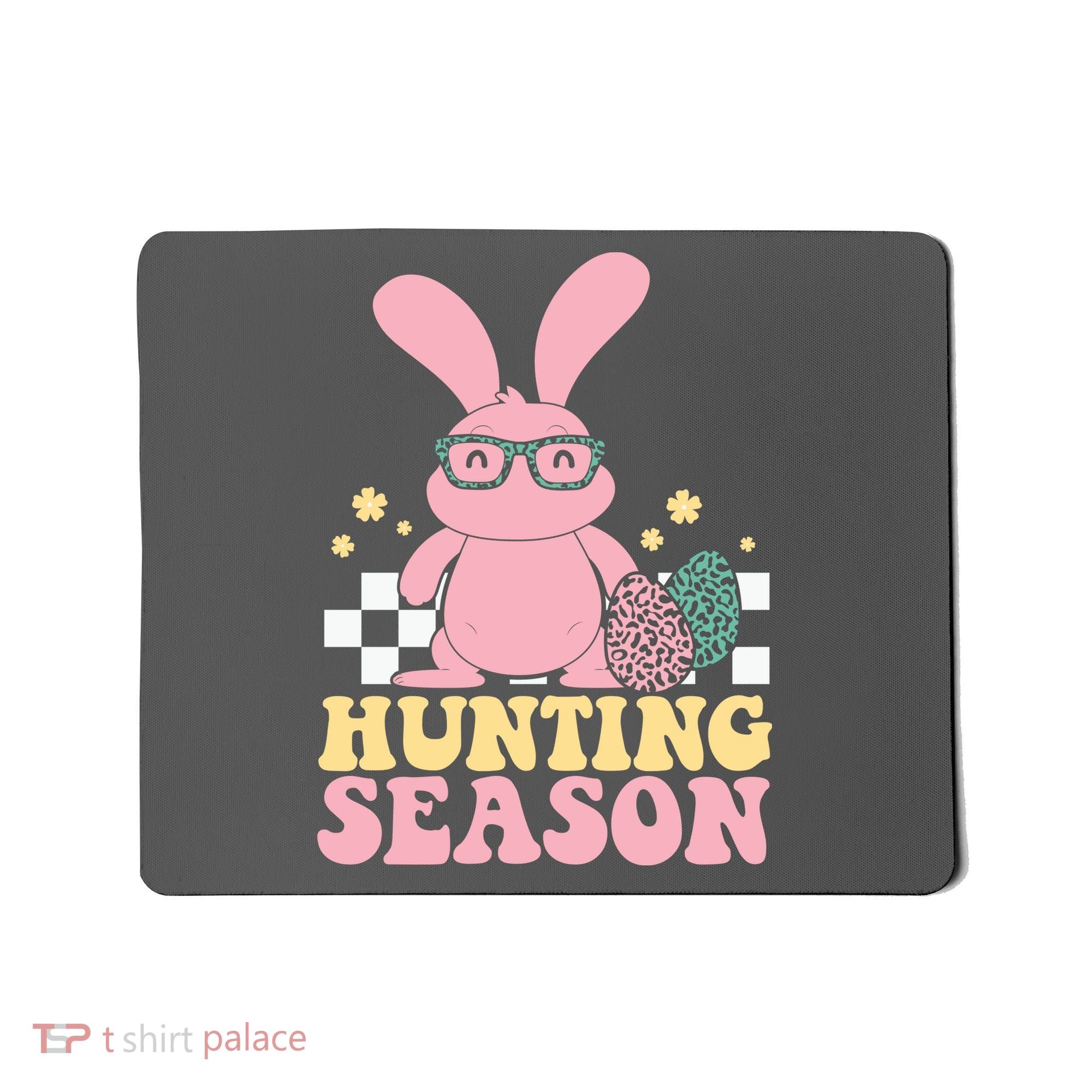 Hunting Season Easter Eggs Bunny Holiday Mousepad