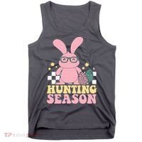 Hunting Season Easter Eggs Bunny Holiday Tank Top thumb 0