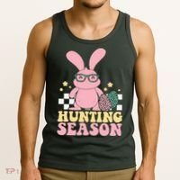 Hunting Season Easter Eggs Bunny Holiday Tank Top thumb 3