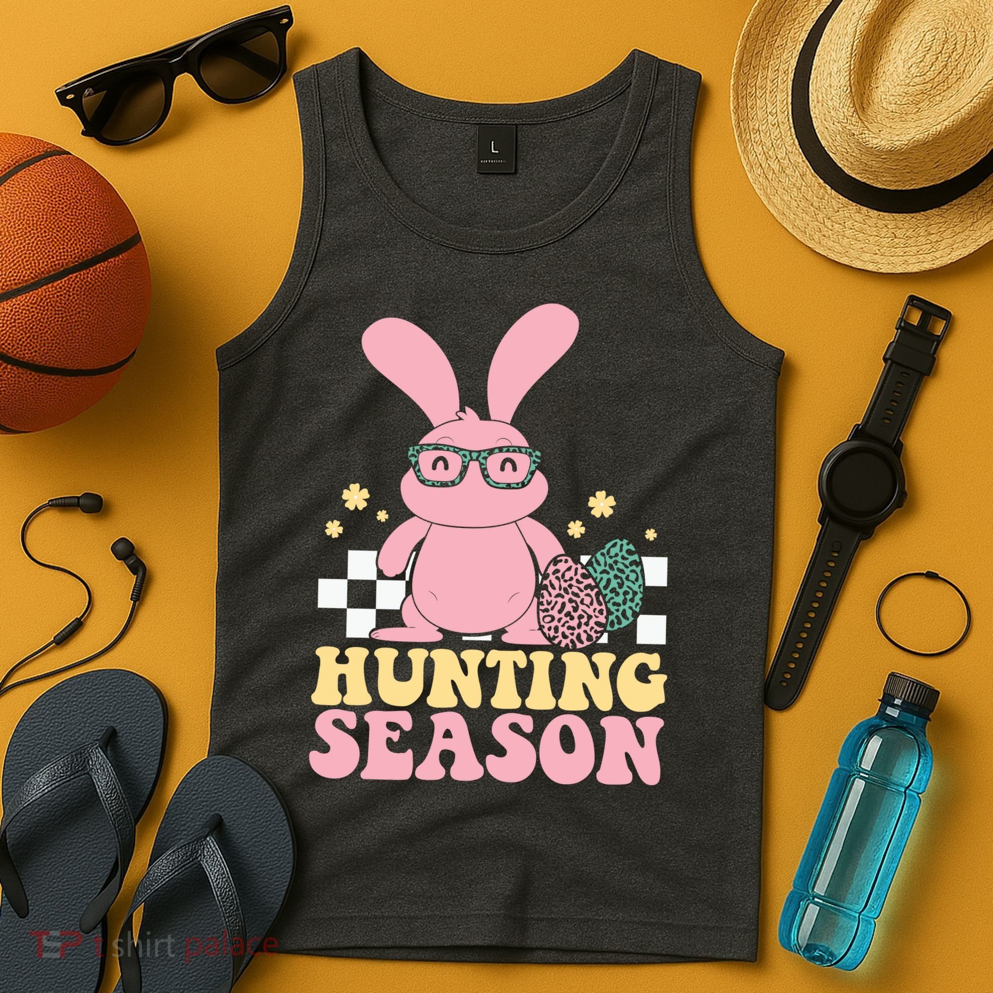 Hunting Season Easter Eggs Bunny Holiday Tank Top